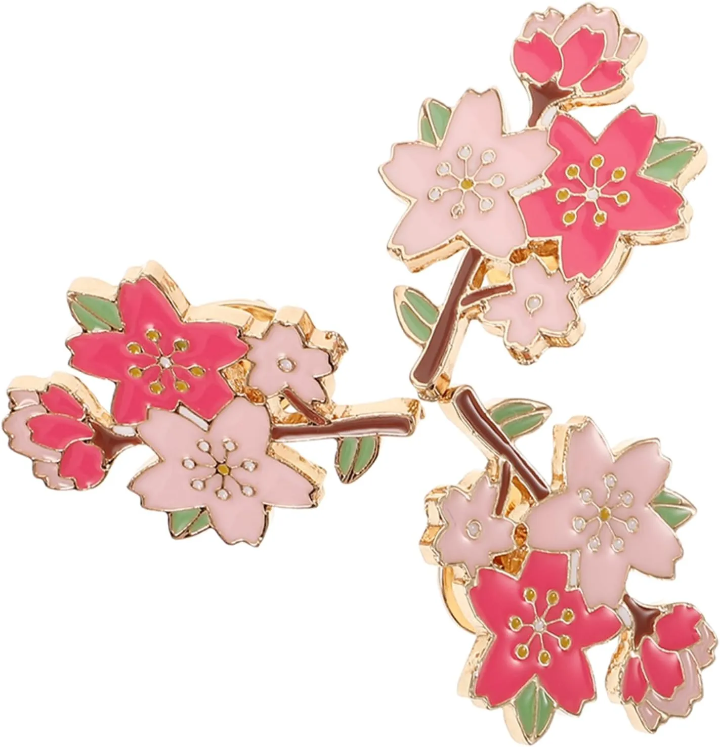 Brooch Floral Pins Cute Pins Brooches for Women Fashion Large Brooch Pin Enamel Pins Cherry Blossom