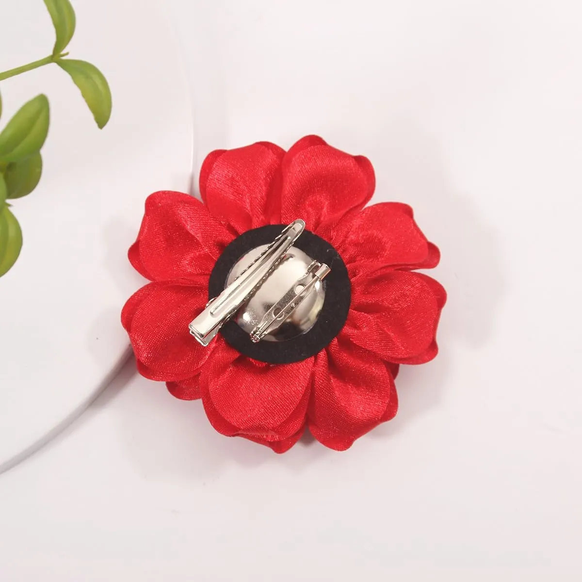 Camellia Flower Brooches and Pins for Women | Hat and Hair Pins | Flower Clips for Clothes