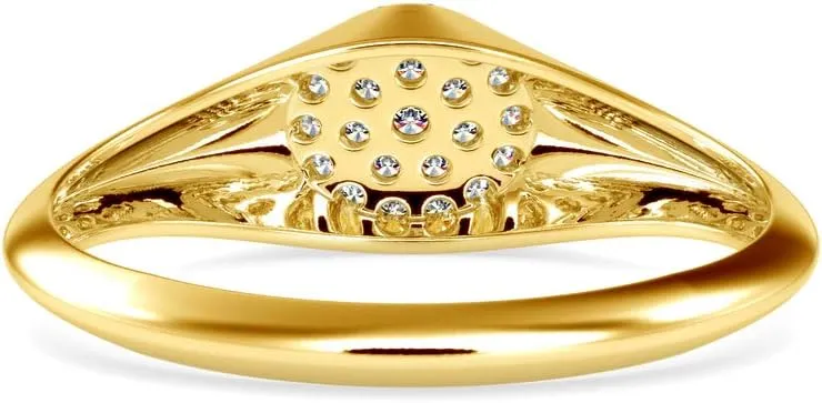 Certified Engagement Ring Studded with 22 Round Natural Diamond in 18k White/Yellow/Rose Gold Anniversary Ring for Women | Couple Promise Ring for Her | Engagement Jewelry (0.93 Cttw, IJ-SI)