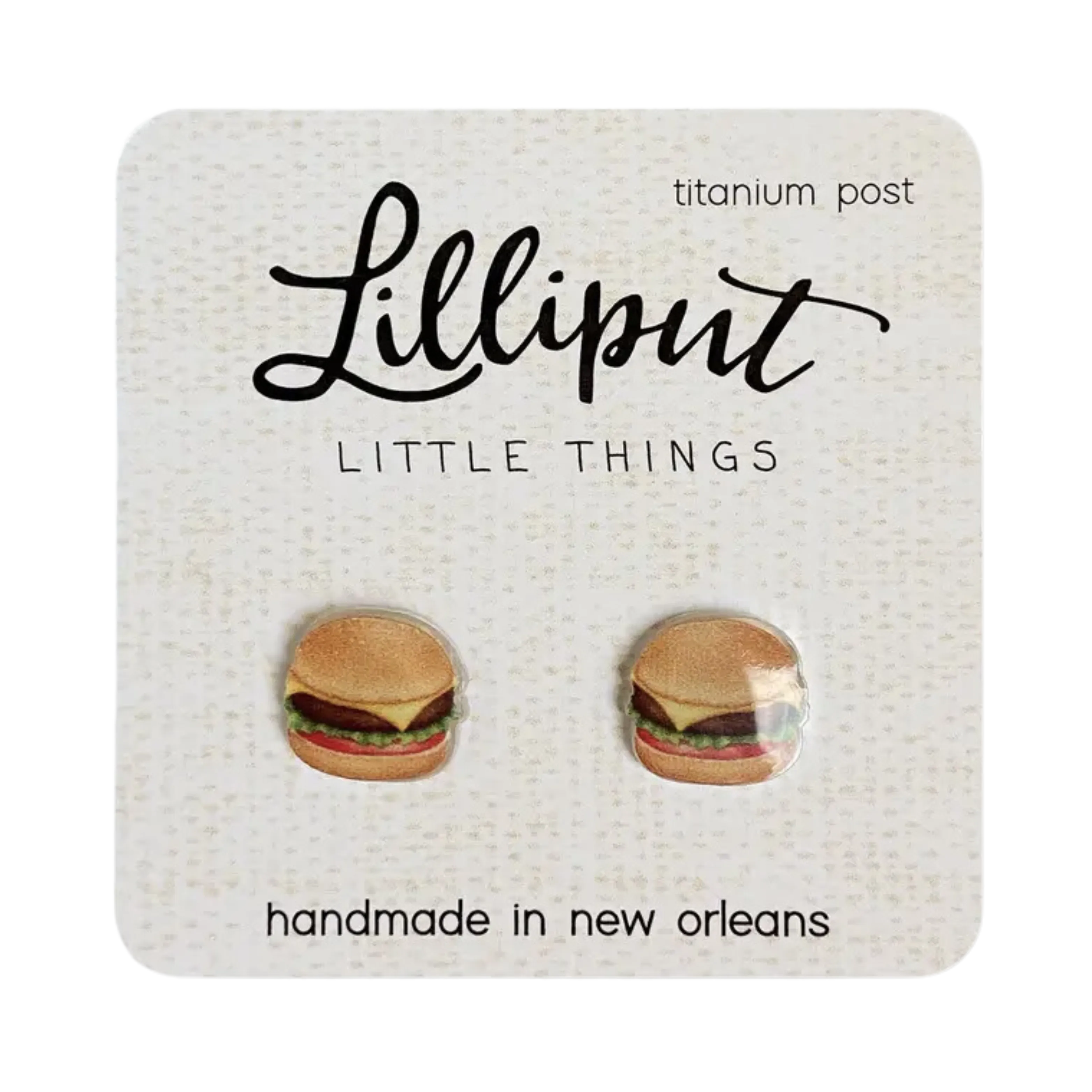 Cheeseburger Earrings