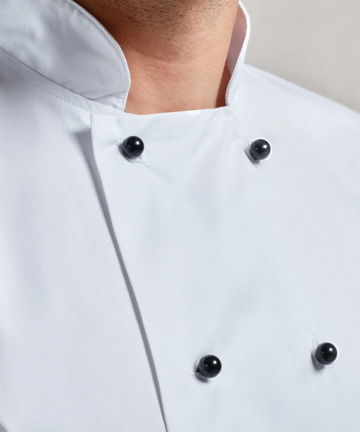 Chefs jacket studs | White