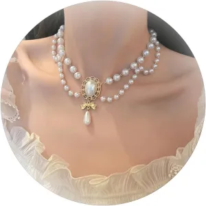 Chunky Pearl Necklaces for Women Baroque Pearl Choker Necklace Big Pearl Necklace Irregular Pearl Charm Necklace Pearl Statement Necklace Bridesmaid Wedding Jewelry
