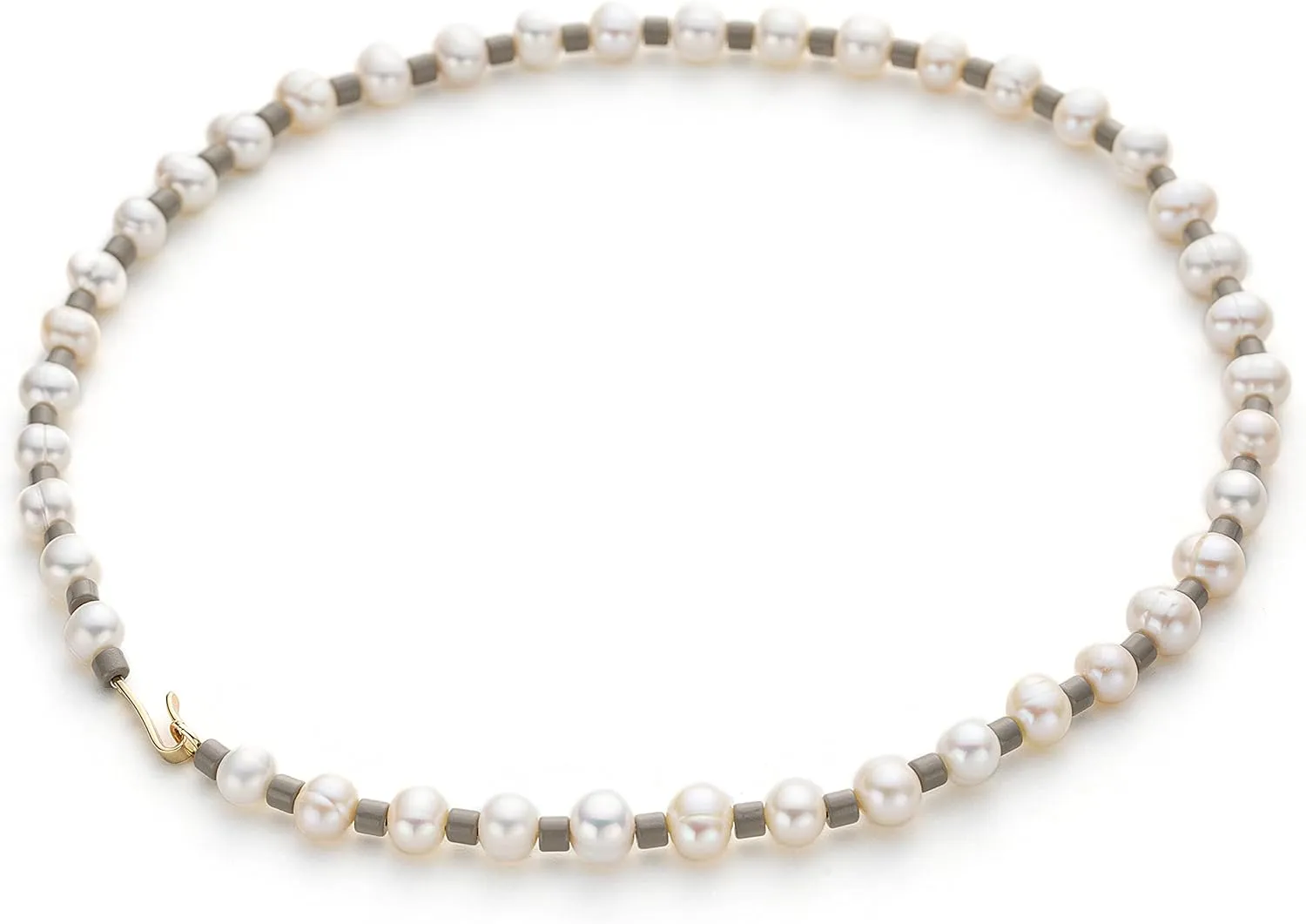 C.Paravano Pearl Necklaces for Women Pearl Choker Necklace 18K Gold Plated Chain Necklace Necklaces Pearl Real Pearl Necklace Long Pearl Necklace Pearl Necklace