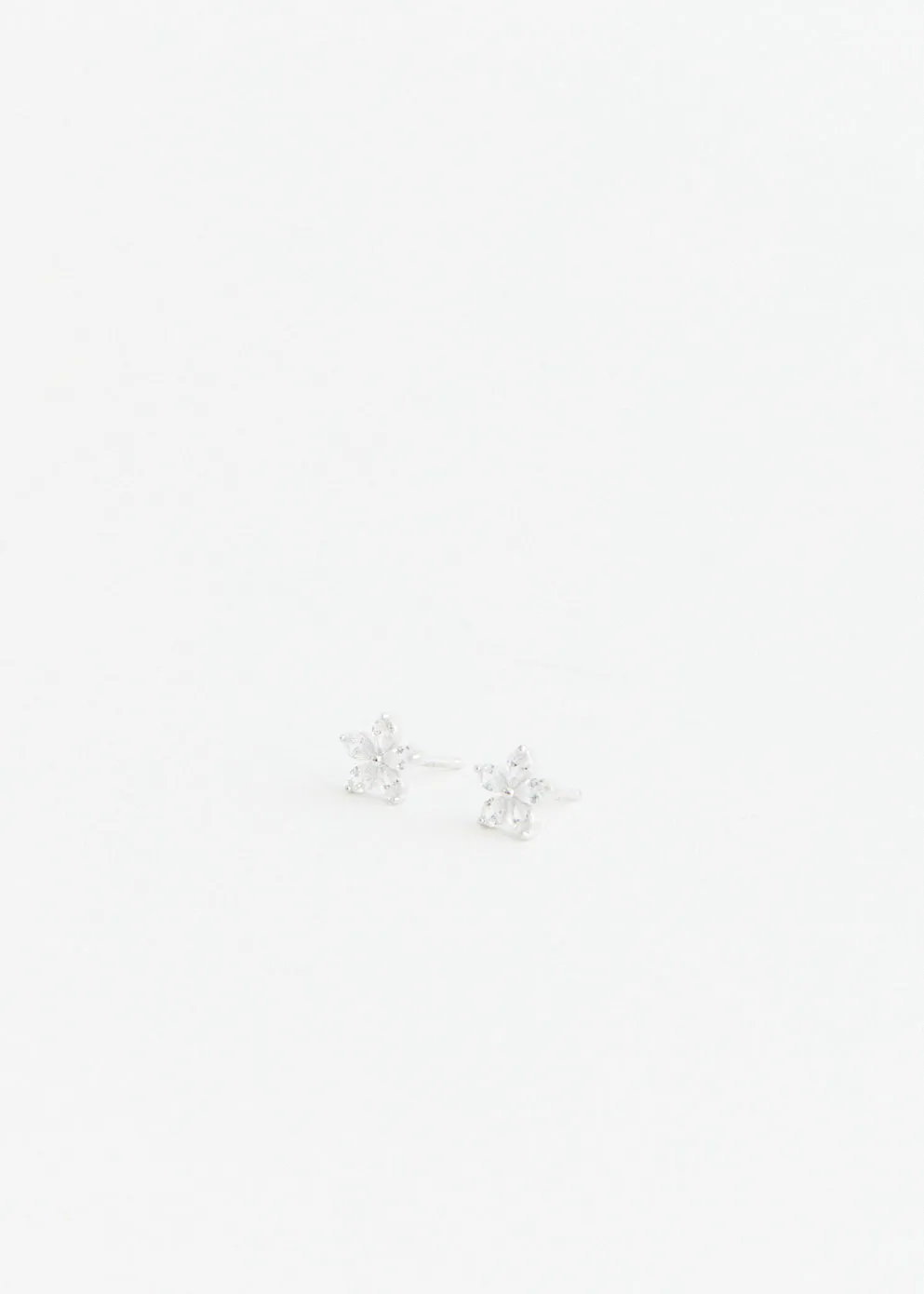 Crystal Flower Studs