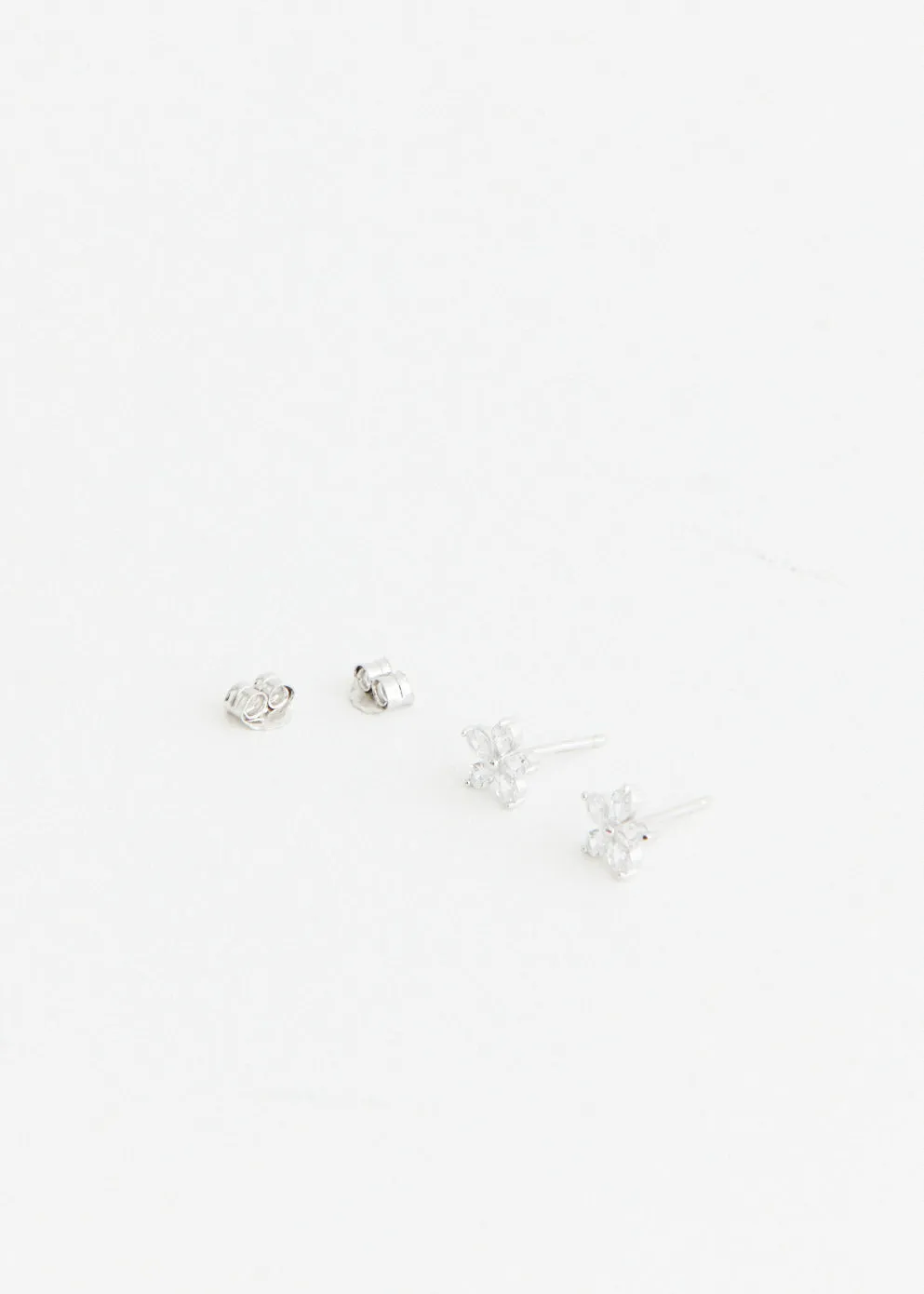 Crystal Flower Studs