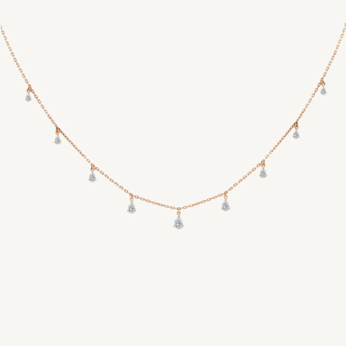 Dangling Diamond Choker