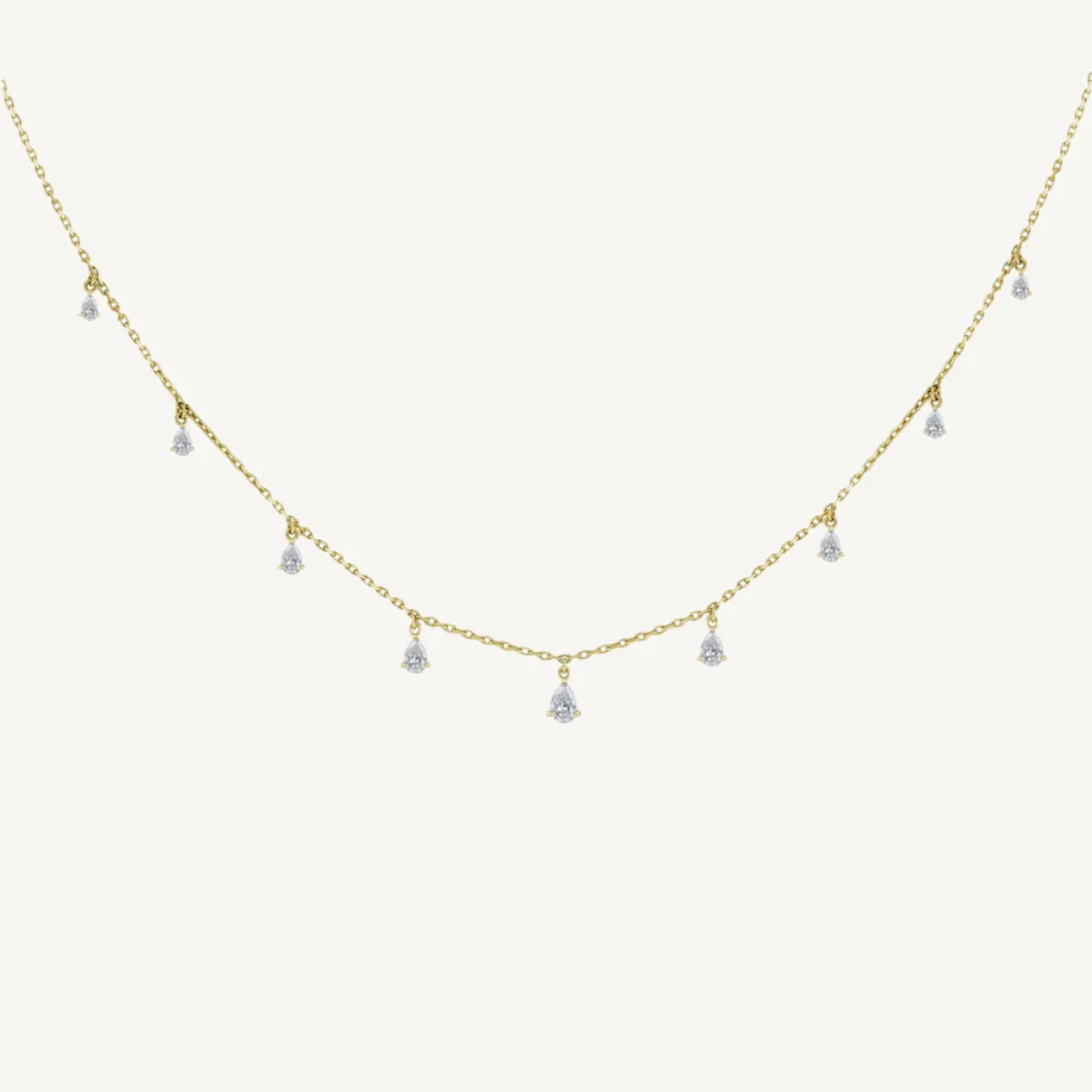 Dangling Diamond Choker