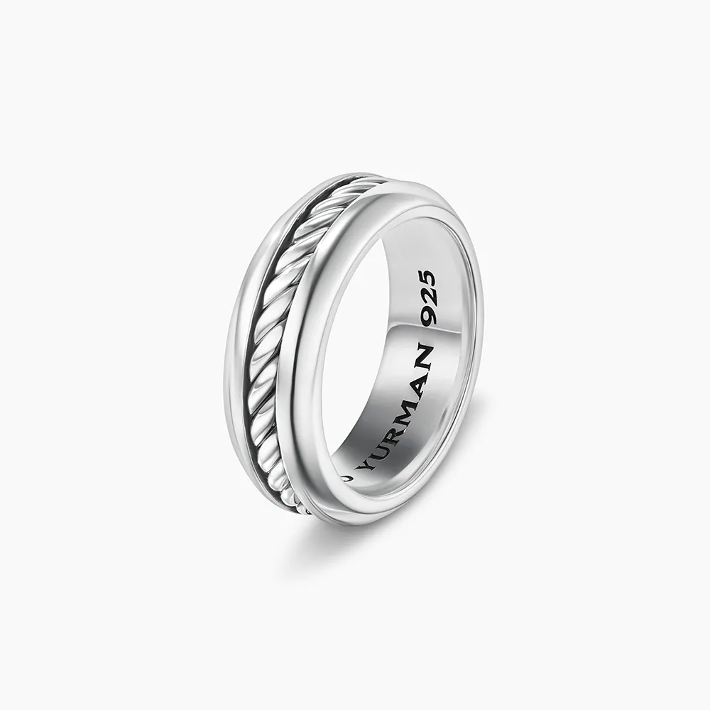 David Yurman Cable Inset Band Ring