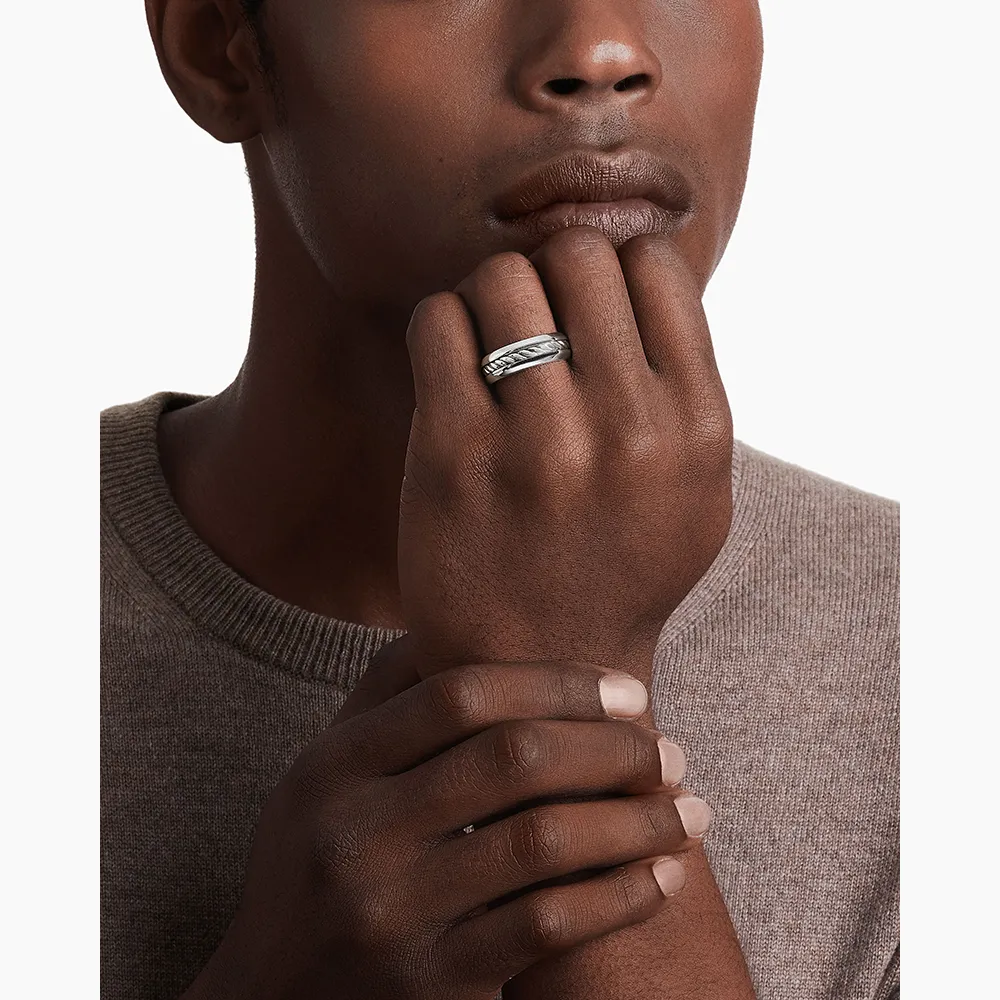 David Yurman Cable Inset Band Ring