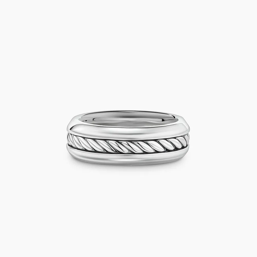 David Yurman Cable Inset Band Ring