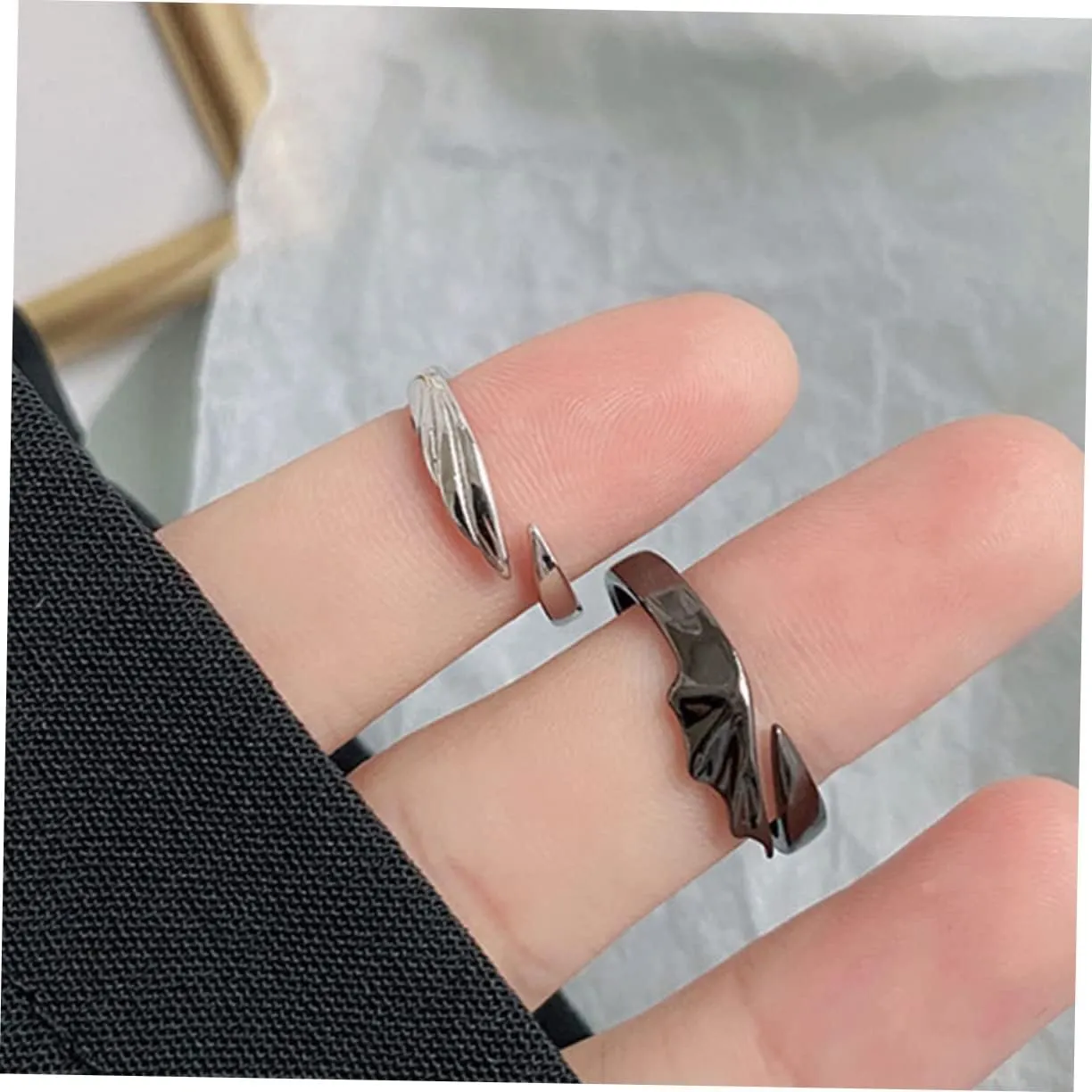 Devil Ring for Women Ring for Men Stackable Rings for Women Zinc Alloy Adjustable Rings for Women