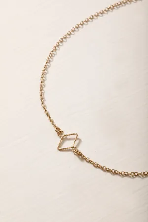 Diamond Shaped Pendant Choker