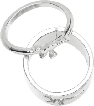 Didiseaon Matching Couples Wedding Rings Dinosaur Open Band Rings Fashionable Couple Jewelry