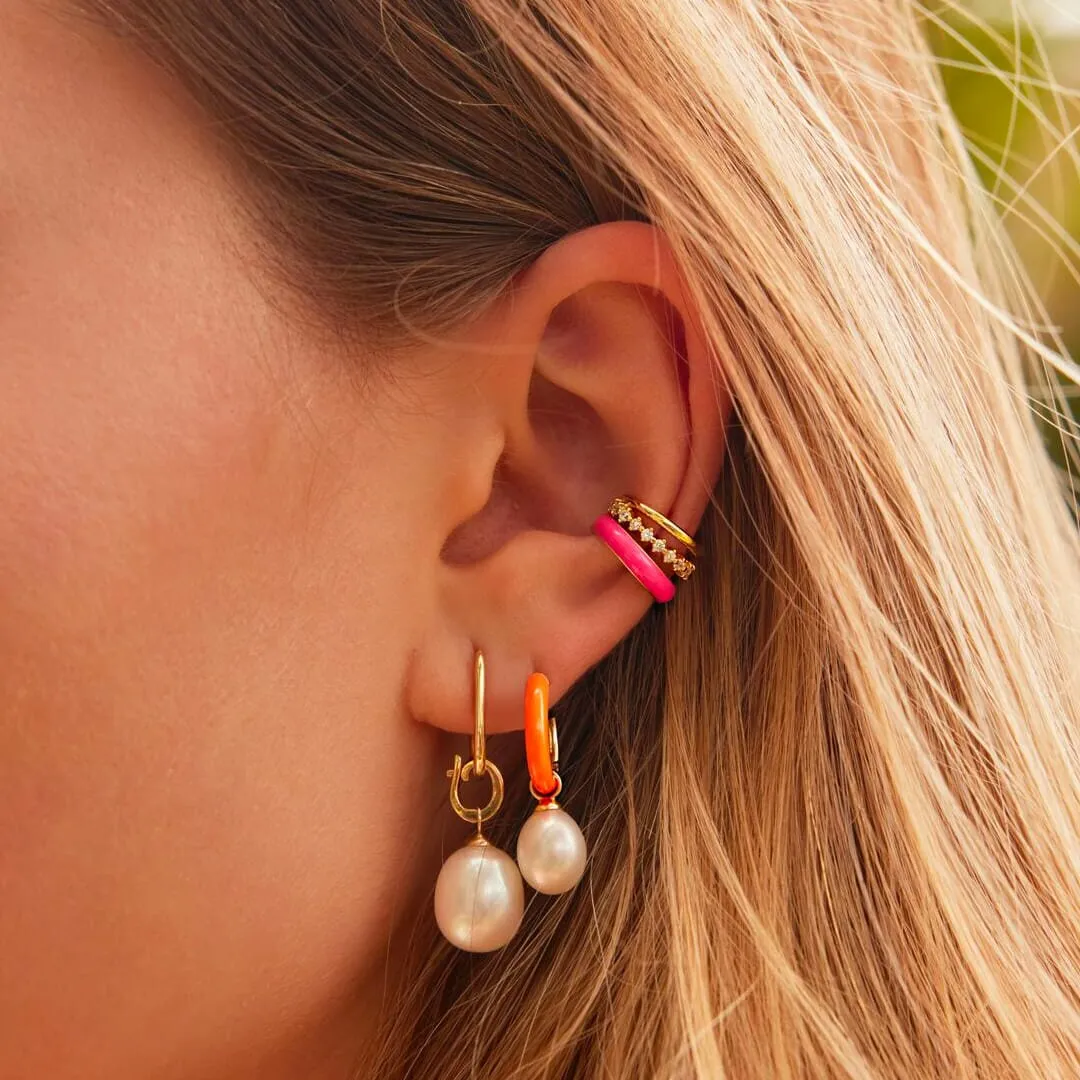 DIY pearl earring