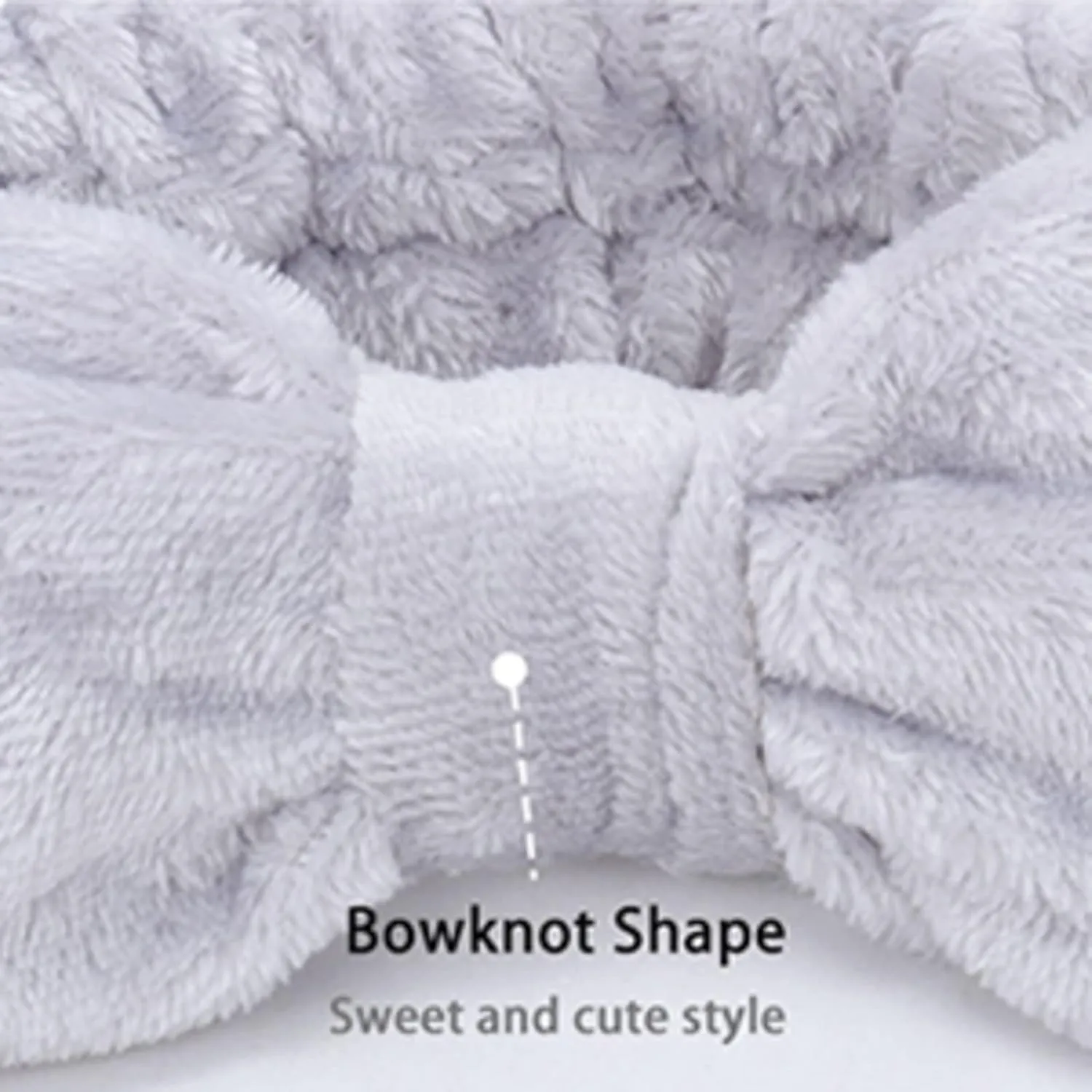 Elastic Hair Band Women Bowknot Bow Makeup Cosmetic Headbands Soft Coral Fleece Head Wraps