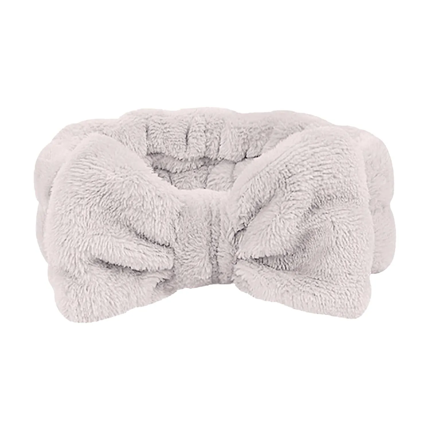 Elastic Hair Band Women Bowknot Bow Makeup Cosmetic Headbands Soft Coral Fleece Head Wraps