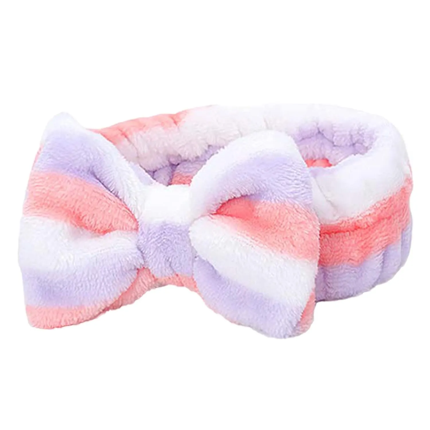 Elastic Hair Band Women Face Washing Headband Towel Soft Coral Fleece Head Wraps
