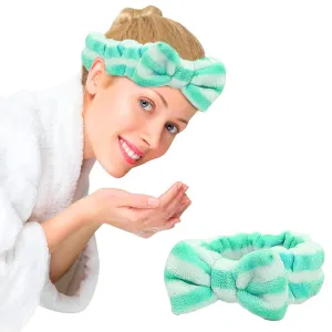 Elastic Hair Band Women Makeup Cosmetic Spa Hair Band Soft Coral Fleece Hair Band for Washing Face