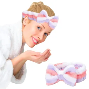Elastic Hair Band Women Makeup Cosmetic Spa Hair Band Soft Coral Fleece Head Wraps