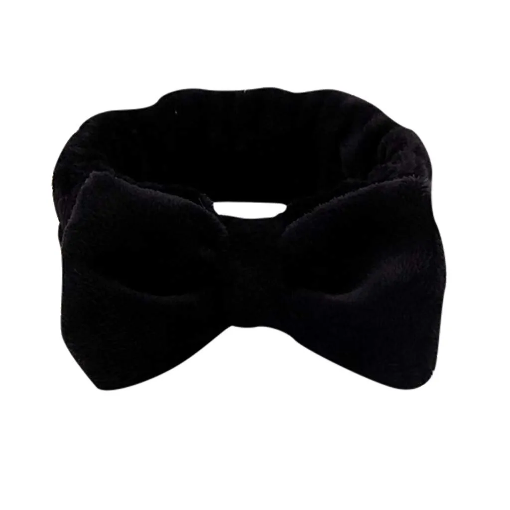Elastic Hair Band Women Shower Washing Face Hair Band Towel Soft Coral Fleece Hair Band