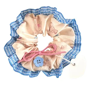 Elegant Hair Tie Hair Scrunchies with Ribbon Bowtie Elastic Hairband Hair Rope Scrunchy Lace Hairband Girl Hair Decors