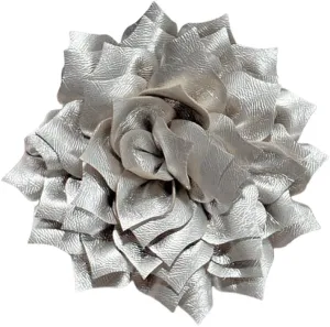 Elegant Leather Peony Flower Brooch Pin for Women Men Handmade Dainty Imitation Leather Rose Floral Brooches Lapel Pins Glossy Wedding Holiday Christmas Dress Accessories Jewelry Gift
