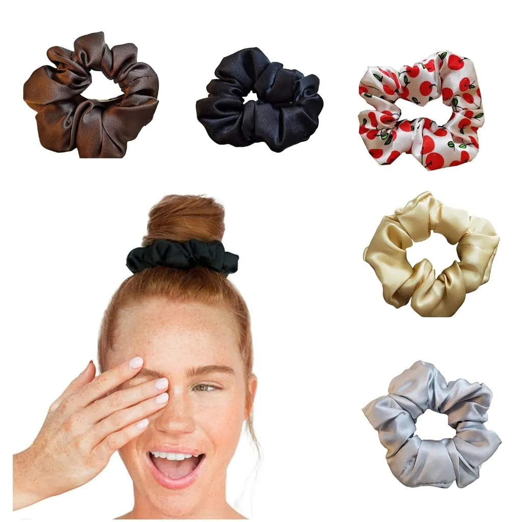 Elegant Scrunchies Soft Silk Hairband Fashionable and Comfortable Haripieces Elastic Hair Scrunchy for Women and Girls