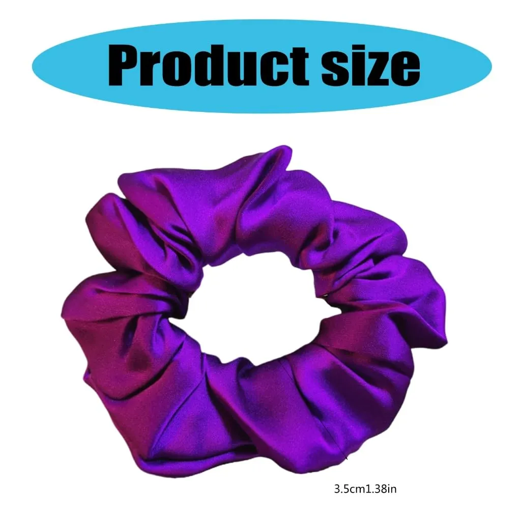 Elegant Scrunchies Soft Silk Hairband Fashionable and Comfortable Haripieces Elastic Hair Scrunchy for Women and Girls