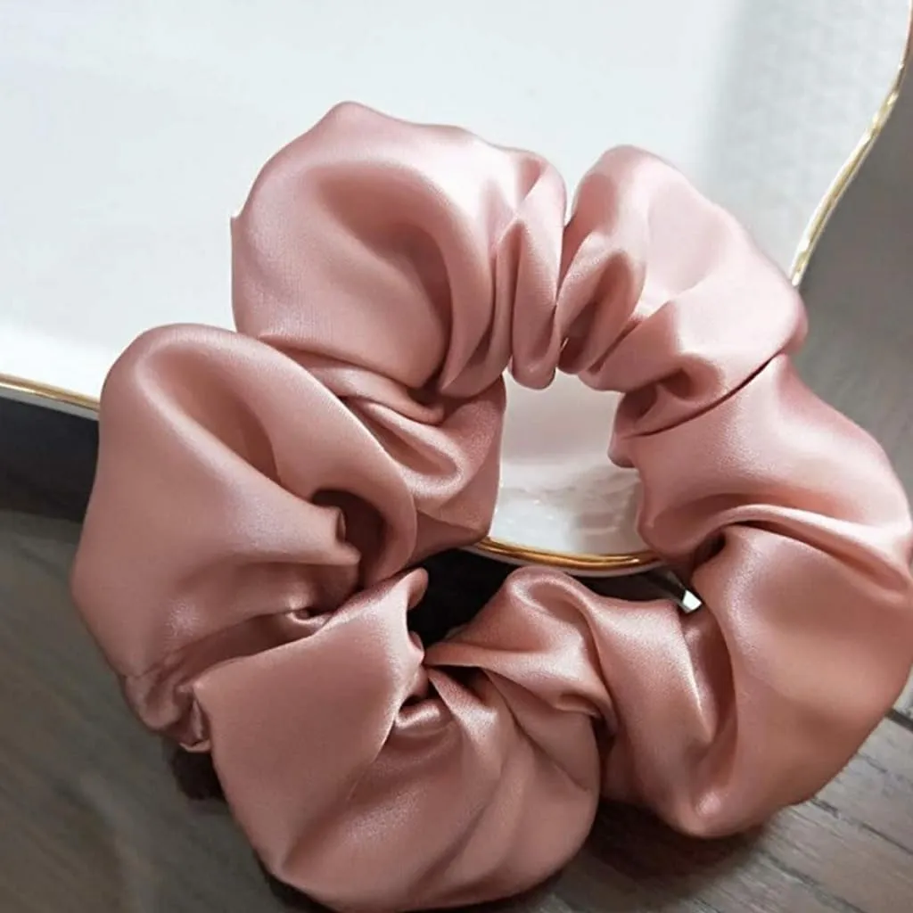 Elegant Scrunchies Soft Silk Hairband Fashionable and Comfortable Haripieces Elastic Hair Scrunchy for Women and Girls