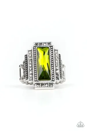 Empire Green Gemstone Ring - Paparazzi Accessories
