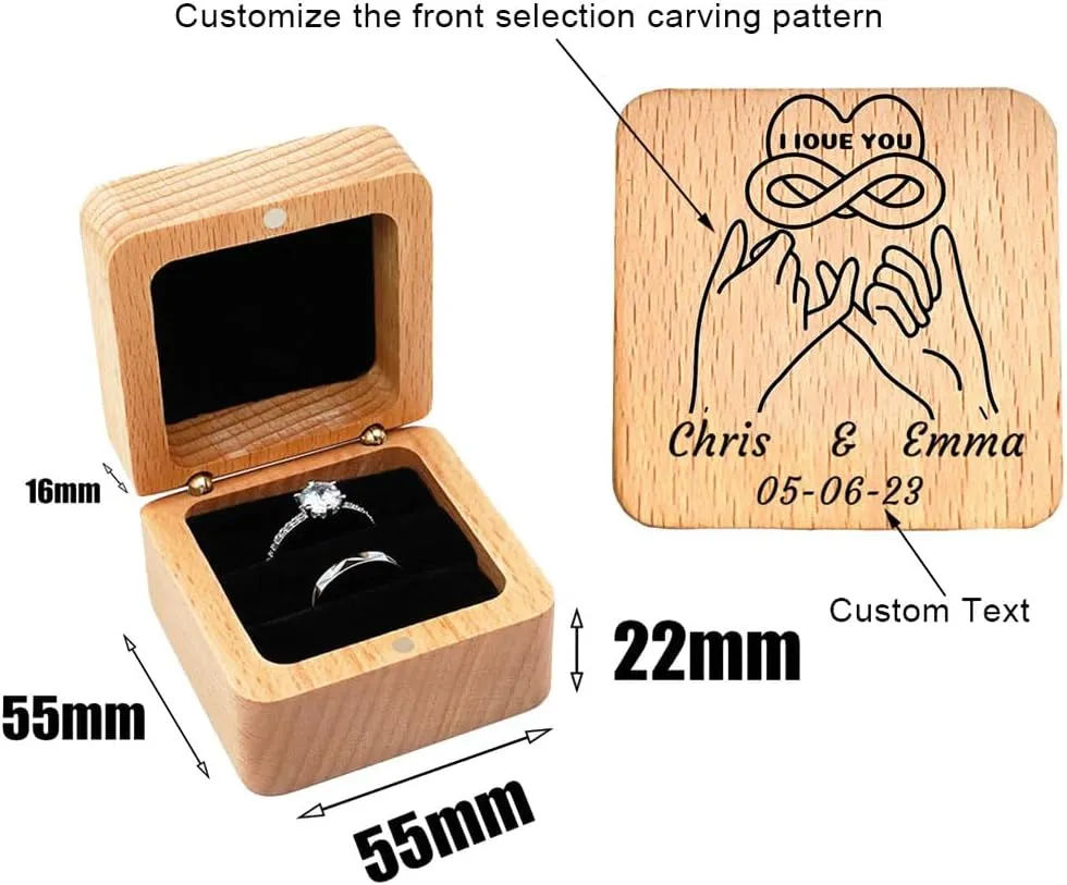 Engraved Wedding Rings for Couples Promise Rings for Him and Her Matching Engagement Rings for Couples Custom valentines day jewelry gifts Tungsten Rings for Men Red Ruby Rings for Women,with Gift Box