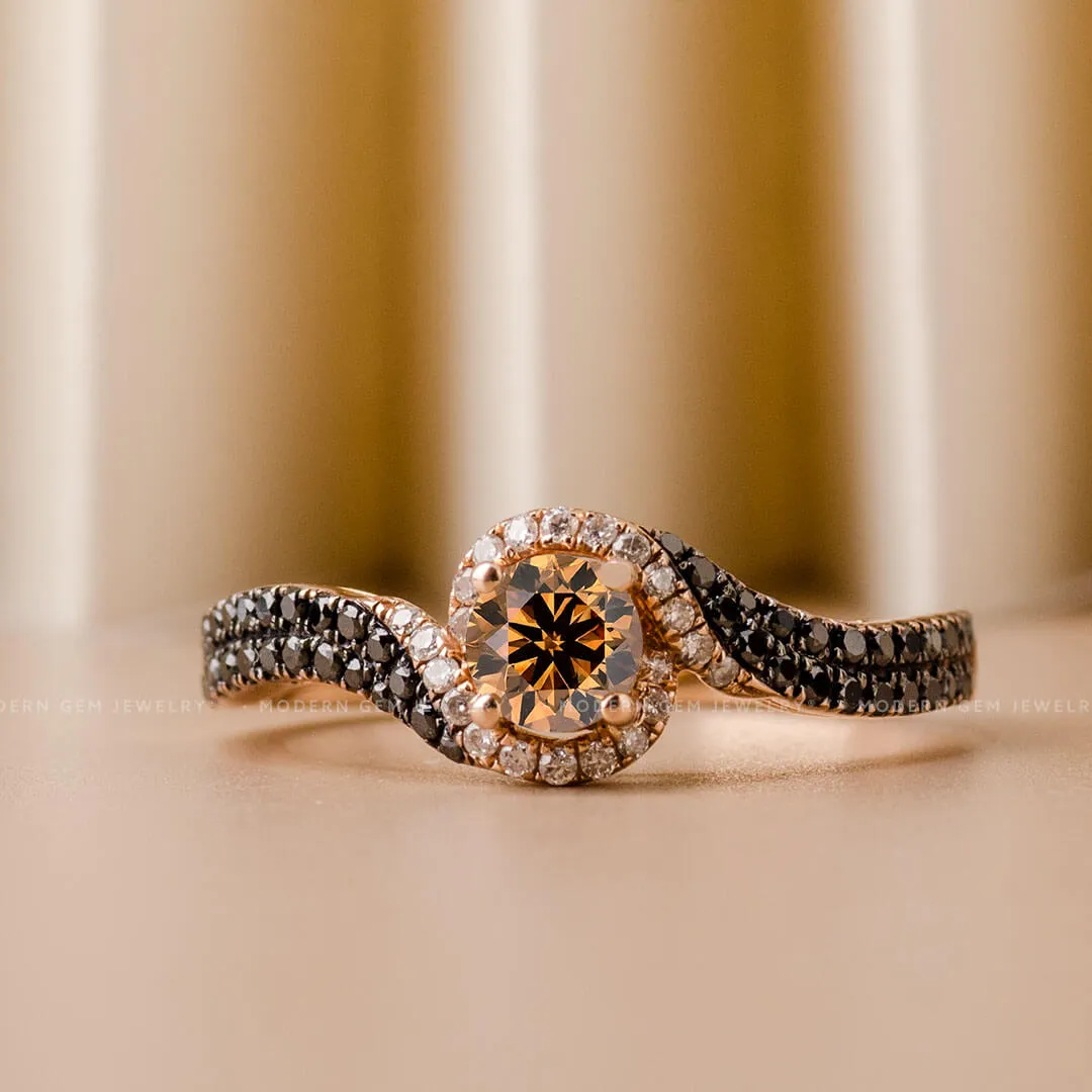 Esther • Champagne Diamond Ring