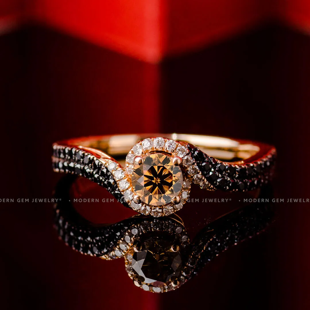 Esther • Champagne Diamond Ring