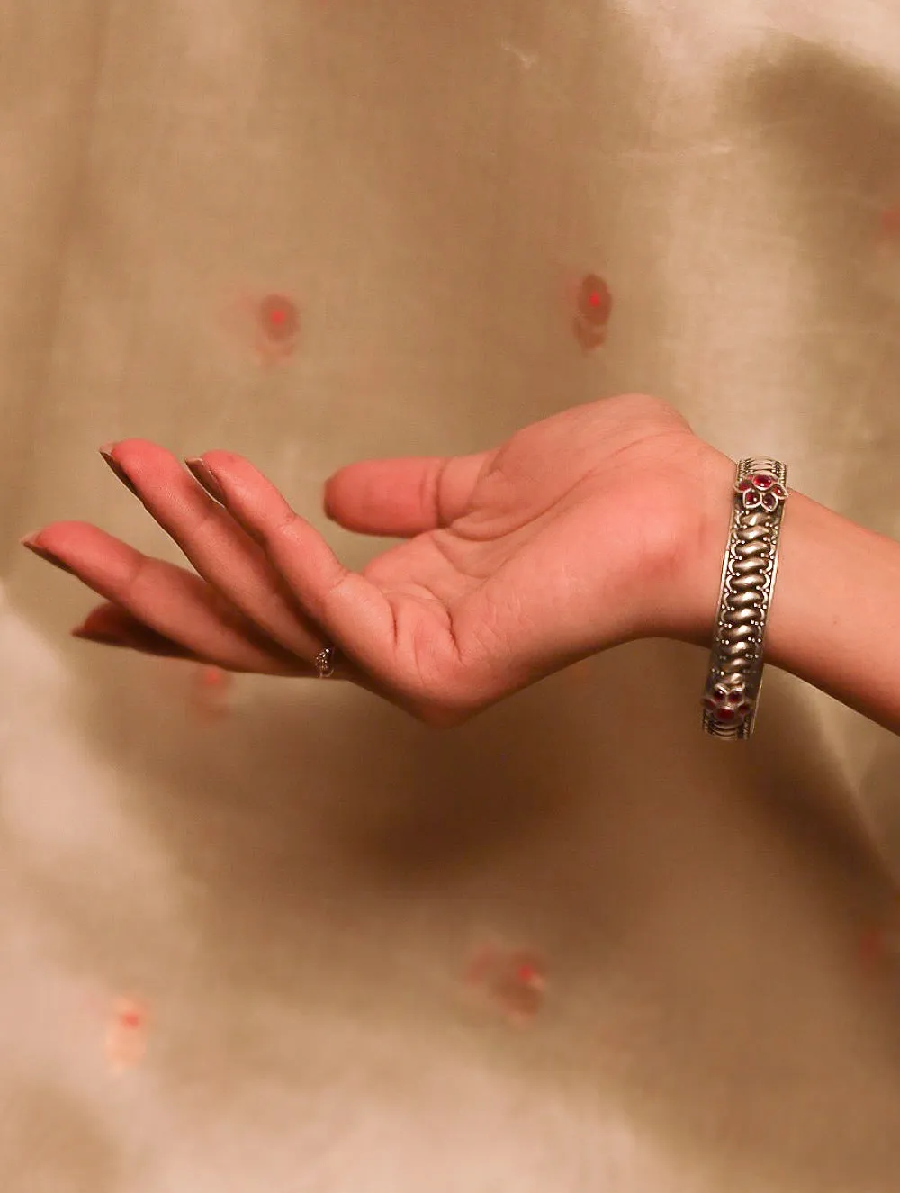 Exclusive Pure Silver Traditional Maharashtrian Kangans