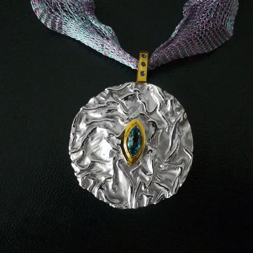Eye of life Sterling Silver Pendant
