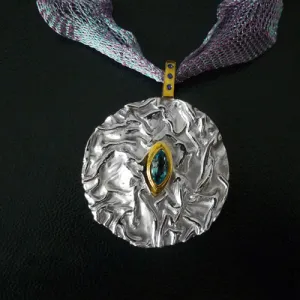 Eye of life Sterling Silver Pendant