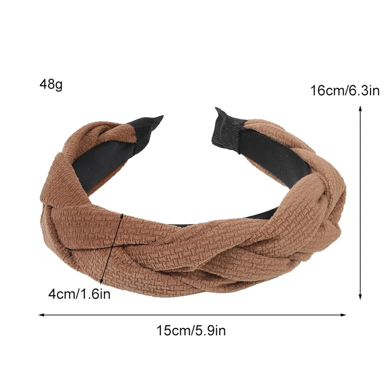 Fashion Headbands for Women Non Slip Wide Head Bands Cute Boho Hair Hoops Accessories for Girls (Green, One Size)
