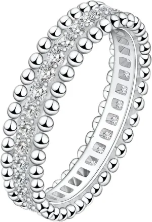Fashion Ring Full Moissanite Dating Couple Promise Rings Silver Diamond Wedding Bands Women Fine Jewelry Decorative Ring
