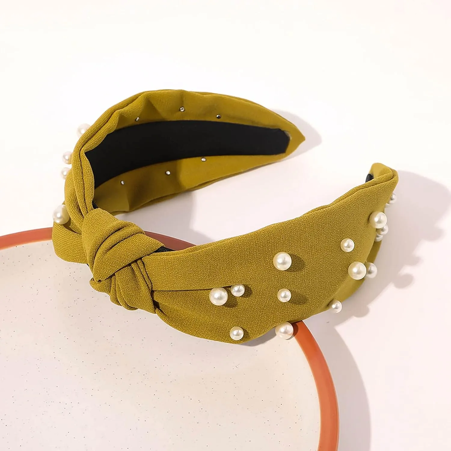 Fashionable Headbands for Women Beaded Hair Hoop Headband Elastic Rhinestone Hair Bands Hair Accessories Jewelry