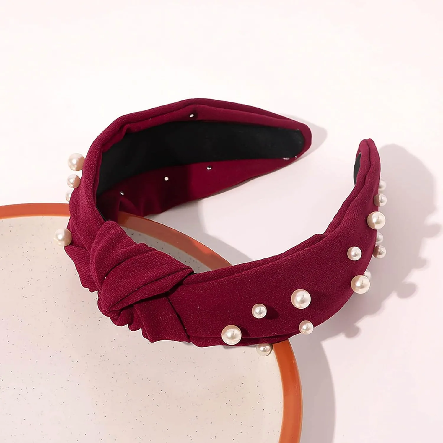 Fashionable Headbands for Women Beaded Hair Hoop Headband Elastic Rhinestone Hair Bands Hair Accessories Jewelry