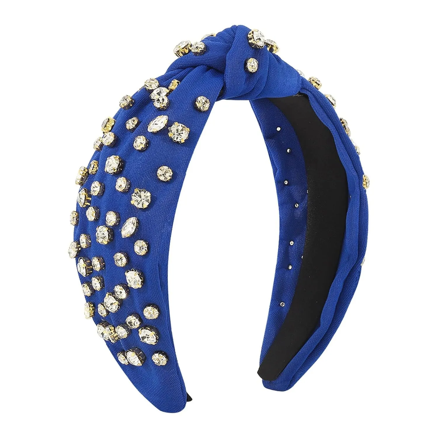 Fashionable Headbands for Women Pearls Knotted Head Bands Rhinestone Hair Bands Hair Accessories for Daily Festival