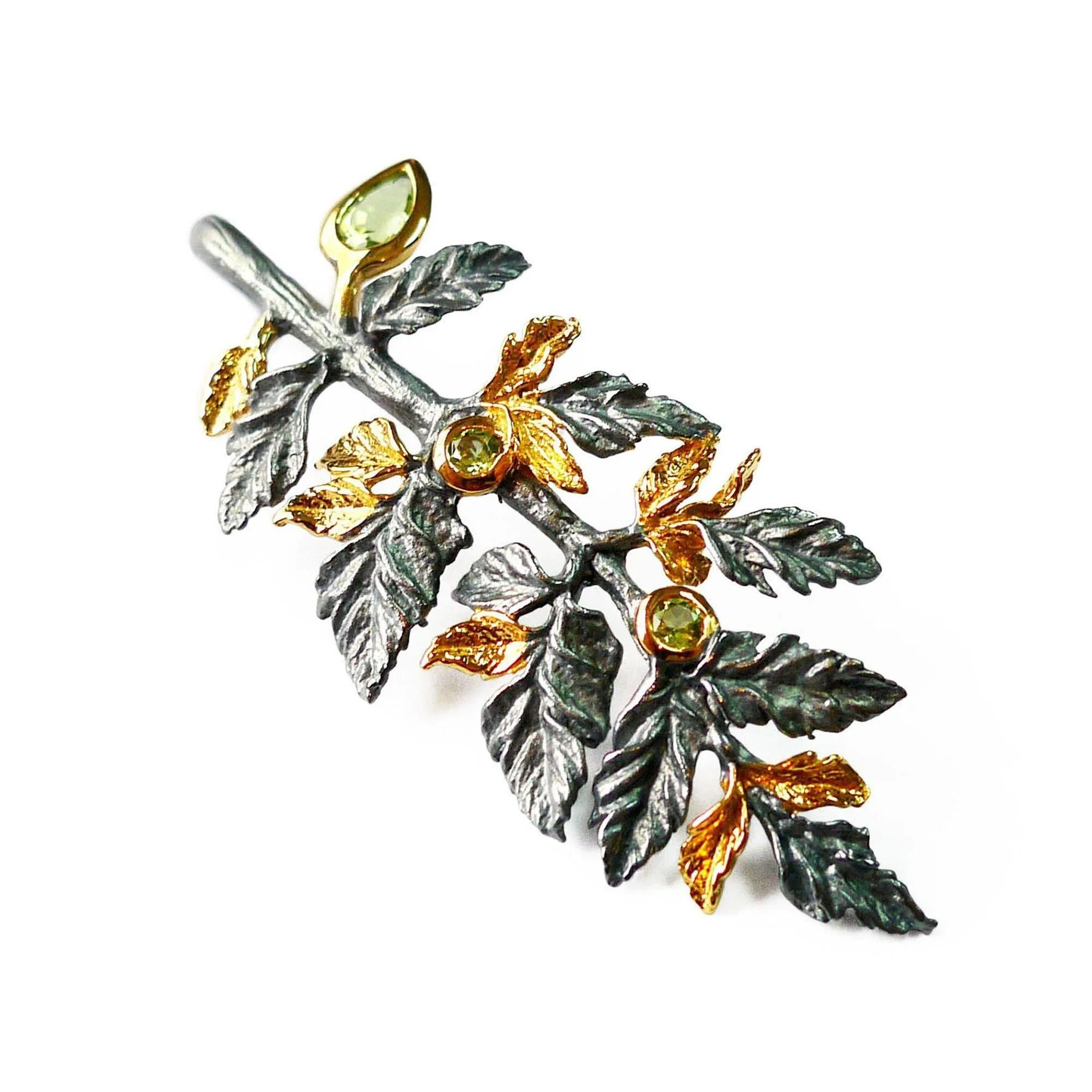 Flora Branch Sterling Silver Pendant