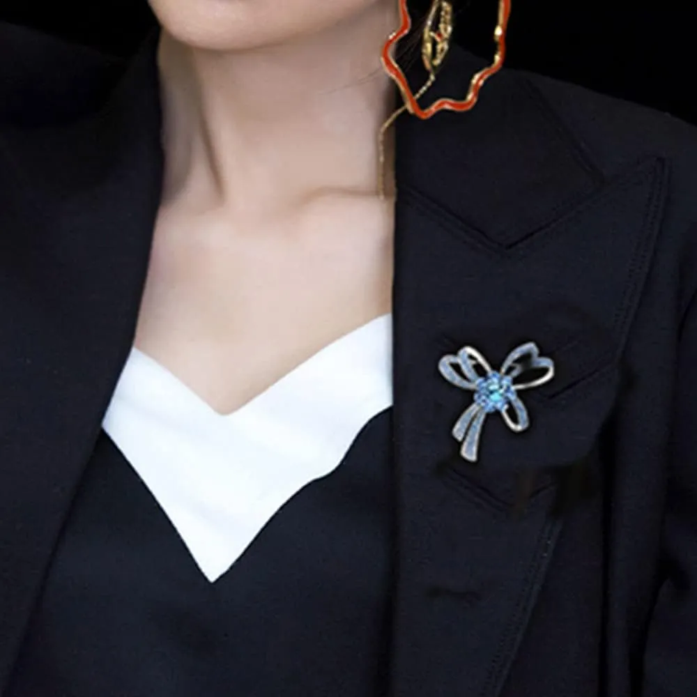 Floral Brooches & Pins - Elegant Crystals Rhinestone Women's Corsage Pin for Wedding Bouquet