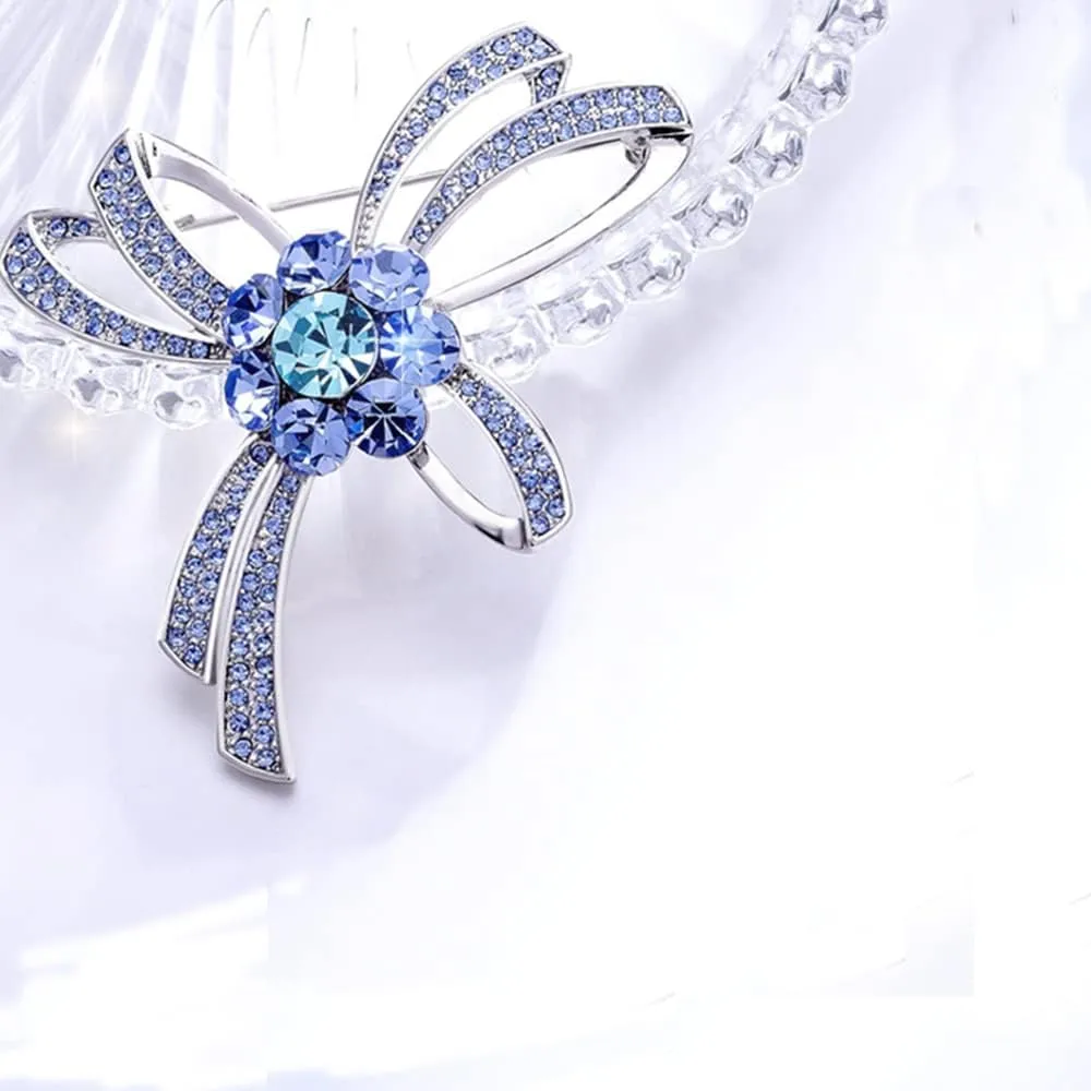 Floral Brooches & Pins - Elegant Crystals Rhinestone Women's Corsage Pin for Wedding Bouquet
