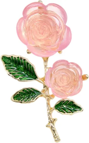 Flower Alloy Brooch Pin for Women Elegant Floral Clothing Accessory for Coats and Bags for Parties Gatherings and Festivals and Skin-friendly Design