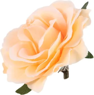 Flower Brooch Pin for Women Handmade Fabric Rose Hair Styling Clip Versatile Floral Accessory for