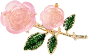 Flower Brooch Pin for Women Stylish Alloy Floral Design Compact Lapel Pin Accessory for Parties Gatherings and Daily Wear Decoration