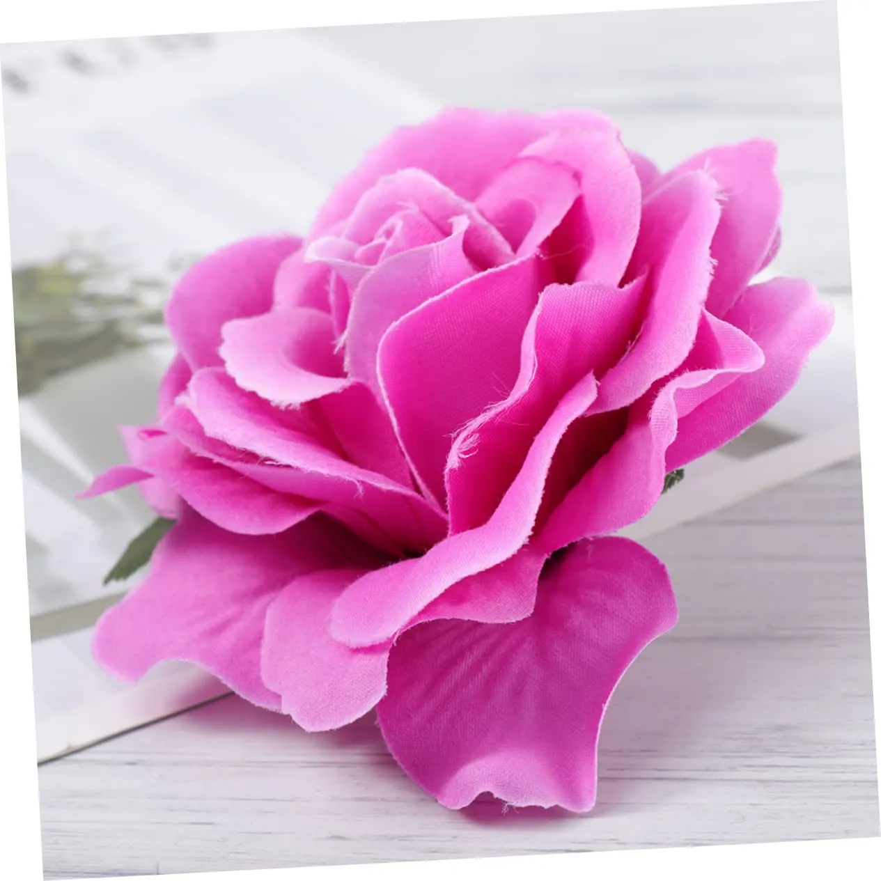 Flower Brooches for Women Dress 10cm Big Lapel Rose Brooch Floral Hair Clip