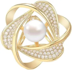 Flower Floral Brooch Pin Pearl Rhinestone Crystal Brooches Pins Scarf Brooch Clip Christmas Brooch Dress Accessories for Women