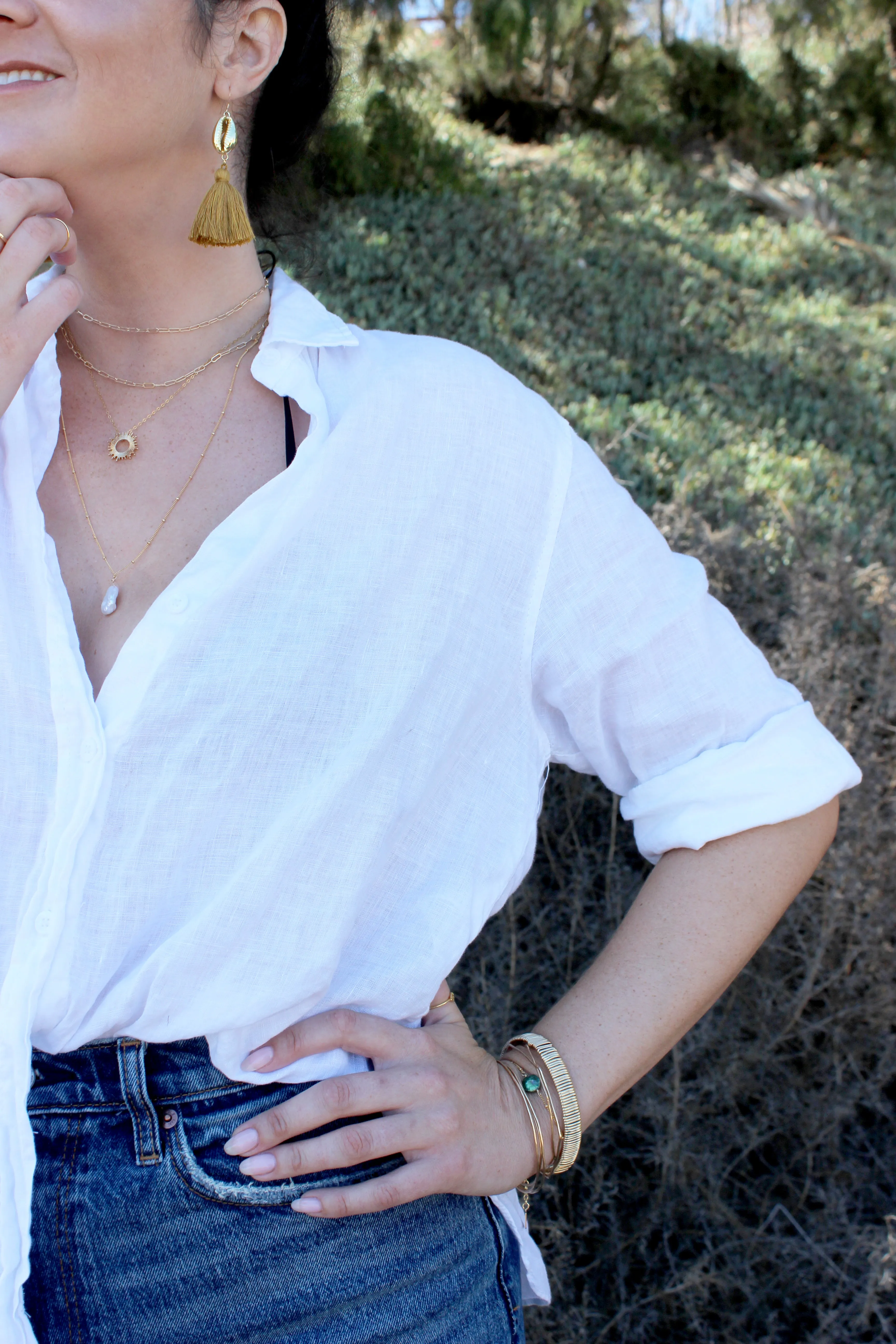 Forte // Wire Wrapped Solid Bracelet, Chunky Bangle, Gold or Sterling Silver, Stacked Bracelets // BH-B020